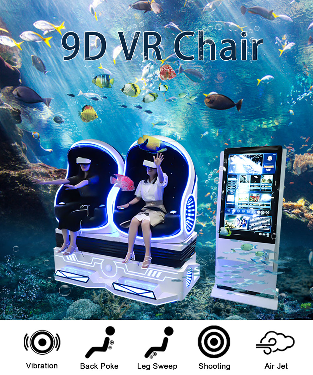 Nuevo cartel de silla VR de 2 asientos