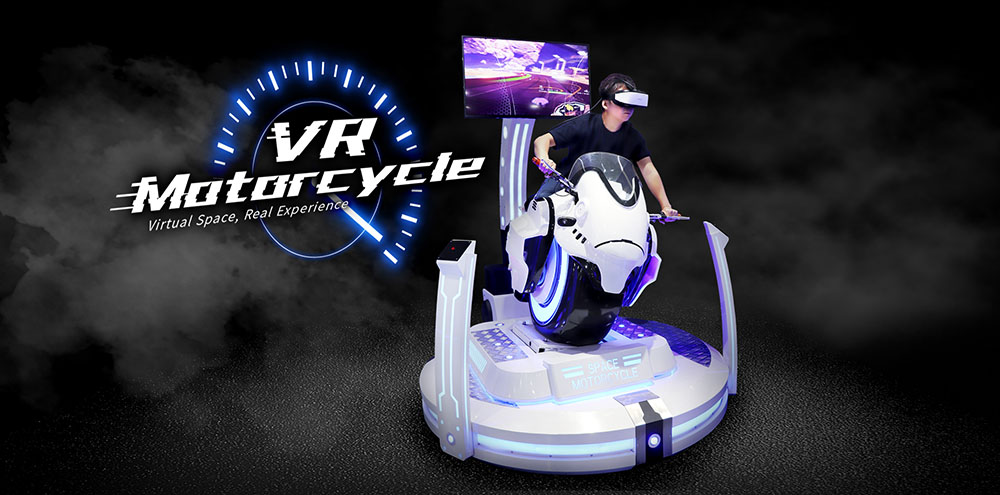 Simulador de motocicleta VR de realidad virtual