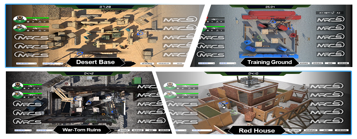 A wide selection of battle maps