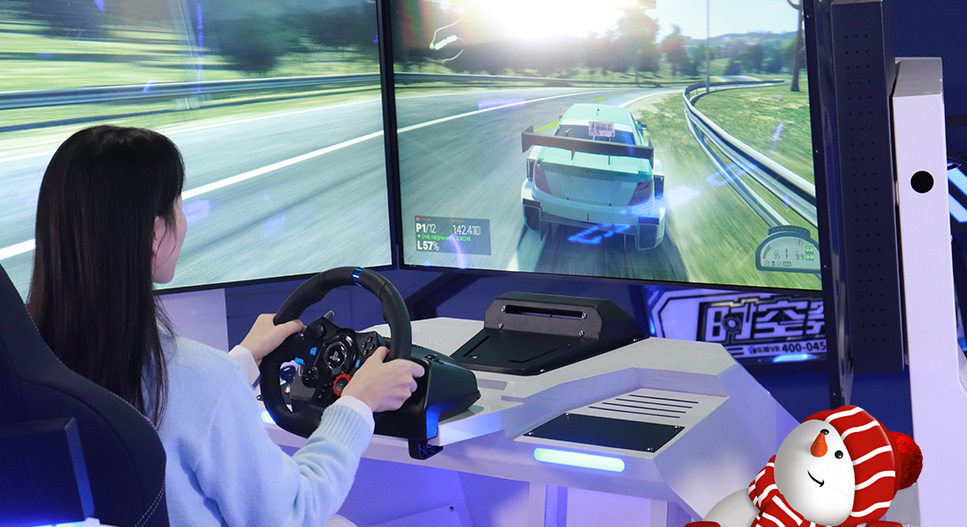 vr driving game machine